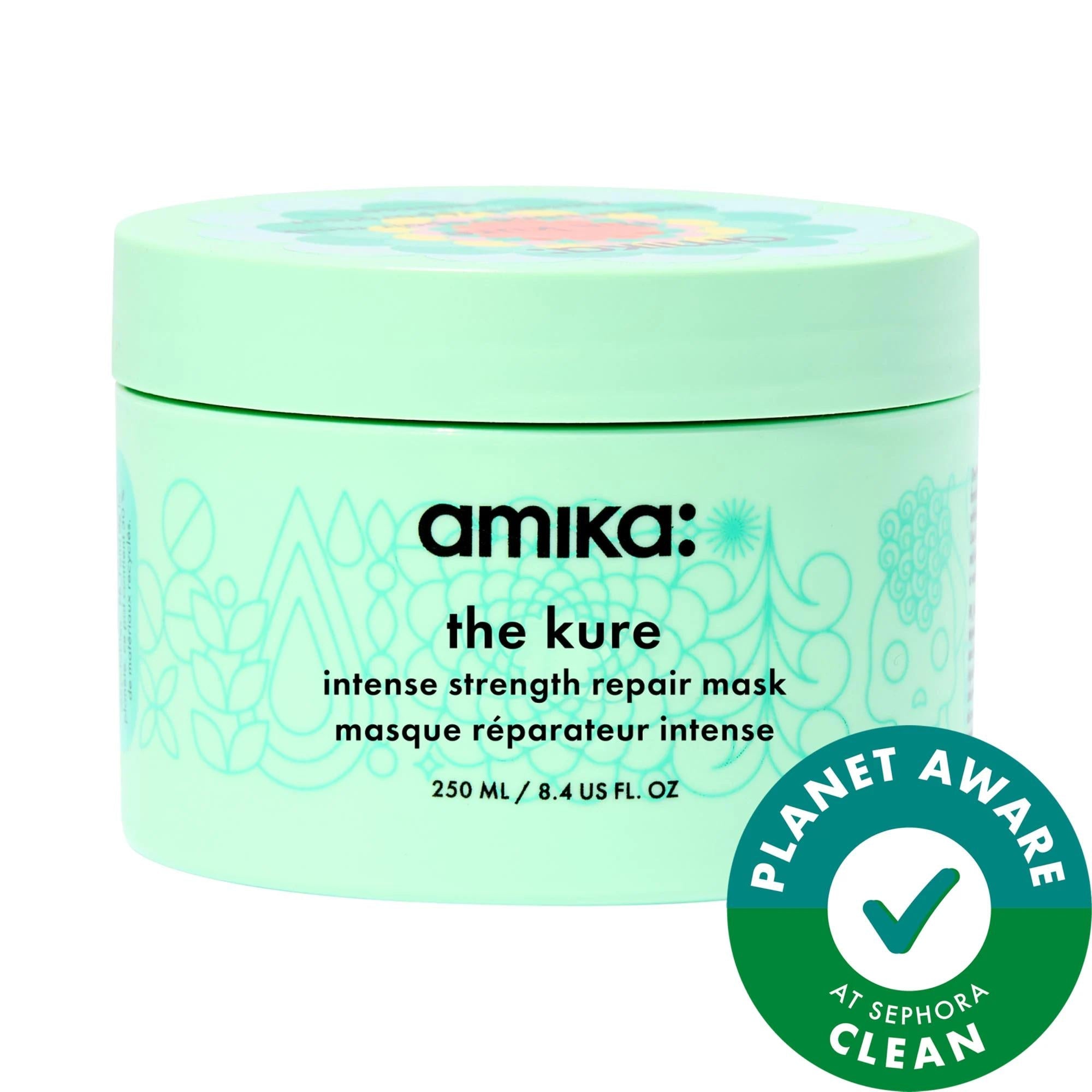 amika The Kure Intense Hair Repair Mask: Strengthens, Hydrates & Reduces Breakage - Vegan, Cruelty-Free Treatment for Dry, Damaged Hair